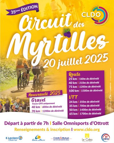 Affiche circuit des myrtilles 2025